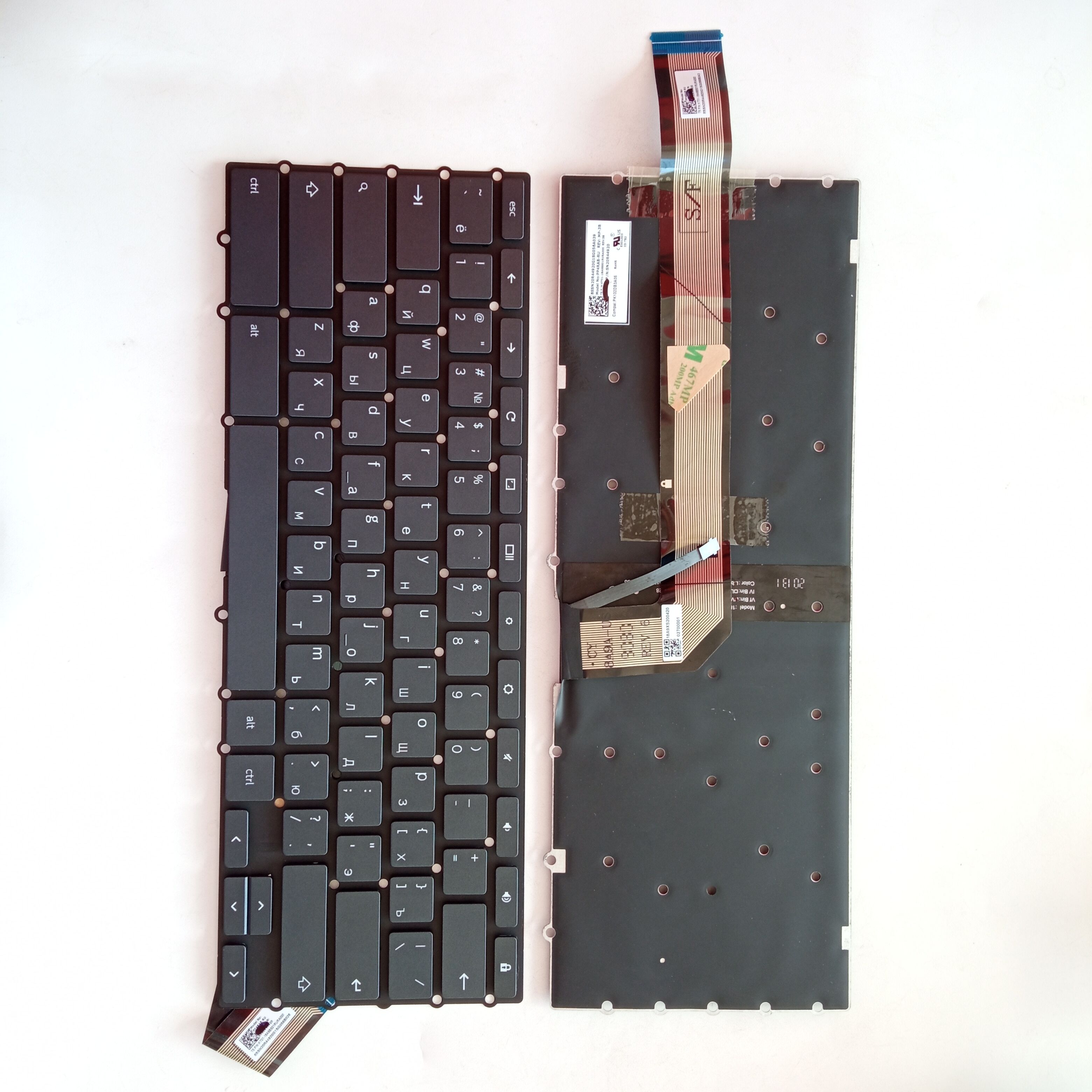 Picture of New Replacement Laptop Keyboard For LENOVO YOGA C630 Google version with lock/YOGA CHROMEBOOK C630 Grey Backlit RU Layout